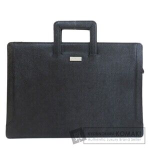 Burberry Logo Business Bag Leather